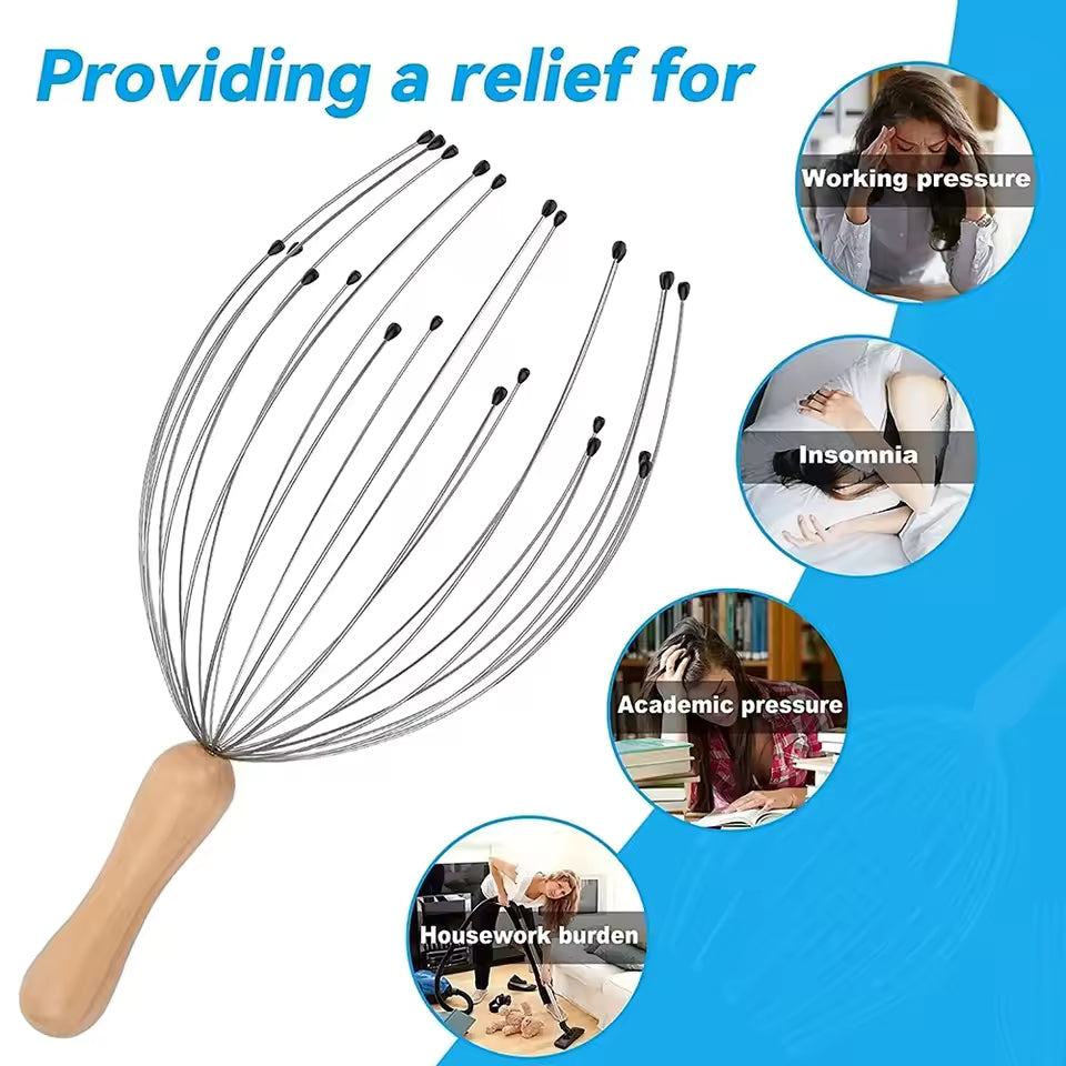 24-Finger Scalp Massager — Instant Stress Relief
