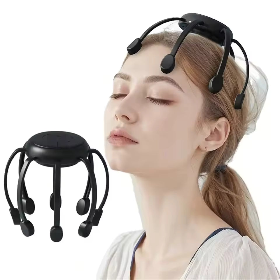 Wireless Electric Scalp Massager — 8 Kneading Nodes