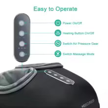 Shiatsu Foot Massager with Heat & Roller — Full Wrap