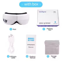 Vibrating Eye Massager with Airbag Compression & Bluetooth
