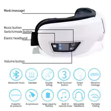 Vibrating Eye Massager with Airbag Compression & Bluetooth
