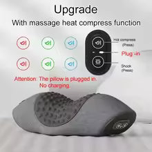 Cervical Neck Massager Pillow with Heat & Vibration