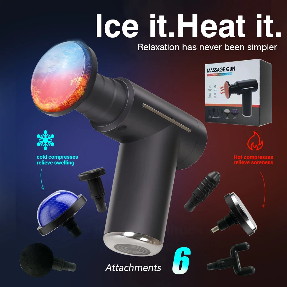 Hot & Cold Percussion Massage Gun — 6 Speeds