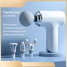 Portable Massage Gun — 4 Heads & LED Display