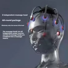 Wireless Electric Scalp Massager — 8 Kneading Nodes