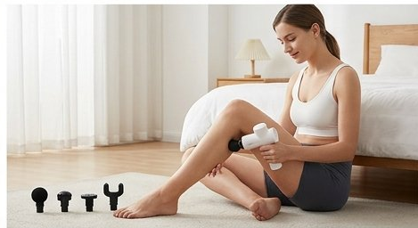 Portable Massage Gun — 4 Heads & LED Display